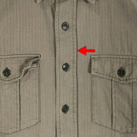 NEIGHBORHOOD ネイバーフッド 17SS SAFARI C-SHIRT-SS ヘリンボーン サファリシャツ オリーブ 171SPNH-SHM04 Size L 福生店