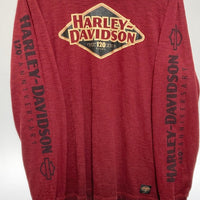 Harley-Davidson ハーレーダビッドソン 120周年記念 長袖Tシャツ ボルドー sizeL 瑞穂店
