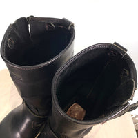 Wesco ウエスコ BOSS ボス レザーエンジニアブーツ ブラック スチールトゥ ビブラム430 11/07 Size 9E (27cm) 福生店