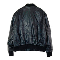 MOTO FIELD モトフィールド MF-LJ131N MA-1 パット入 シングルライダース ラムレザー ジャケット ブラック size3L 瑞穂店