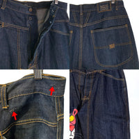 00's Marithé François Girbaud マリテフランソワジルボー バギーデニムパンツ インディゴ ピンクパンサープリント Size 36 福生店
