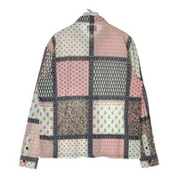 STUSSY ステューシー バンダナ柄 長袖シャツ ピンク×ブラウン sizeM 瑞穂店