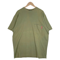 80's STUSSY ステューシー リベット打ちポケット Tシャツ 無地 グリーン USA製 黒タグ Size L 福生店