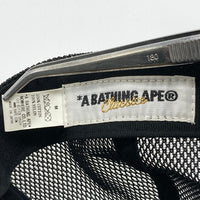 A BATHING APE アベイシングエイプ Bワッペン チェック メッシュキャップ ブラック 瑞穂店