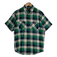 CORE FIGHTER コアファイター フランネルチェック 半袖シャツ グリーン Size M 福生店