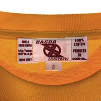 Dagda Leathers ダグダレザーズ プリントTシャツ 袖刺繡 イエロー 旧マッコイ 滝沢氏 1 Size S 福生店