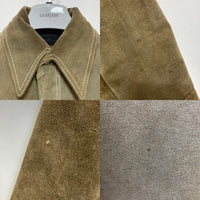 70`s Sears シアーズ スウェードレザーシャツ スナップボタン ベージュ Size M相当 瑞穂店