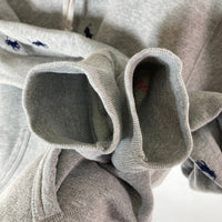 PINK PONY Ralph Lauren ピンクポニー ラルフローレン ポニー刺繍総柄 ポルオーバーパーカー グレー sizeM※所々毛玉あり 瑞穂店