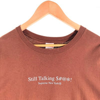 SUPREME シュプリーム 22SS Still Talking Tee スティルトーキング プリントTシャツ ブラウン Size XL 福生店