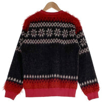 HYSTERIC GLAMOUR ヒステリックグラマー HYS TIMES ジャカードニット トレーナー レッド ブラック 02203CS07 Size M 福生店