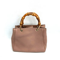 GUCCI グッチ 368823 2WAY ショルダー バンブー ハンドバッグ レザー ピンク 瑞穂店