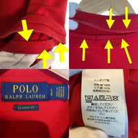 POLO RALPH LAUREN ポロラルフローレン CLASSIC FIT ポロシャツ 半袖 レッド Size L 福生店