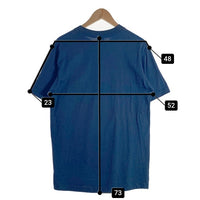 80-90's STUSSY ステューシー GROOVE BEATS トランペット刺繡 プリントTシャツ ブルー USA製 黒タグ Size L 福生店