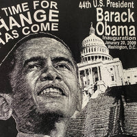 00's~ Barack Obama オバマ プリント クルーネックスウェットトレーナー ブラック SANDY RIVER Size XLT 福生店