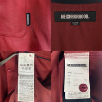 NEIGHBORHOOD ネイバーフッド 23SS BOWLING SHIRT SS ボーリングシャツ ボルドー レーヨン コットン 231SPNH-SHM04 Size XL 福生店