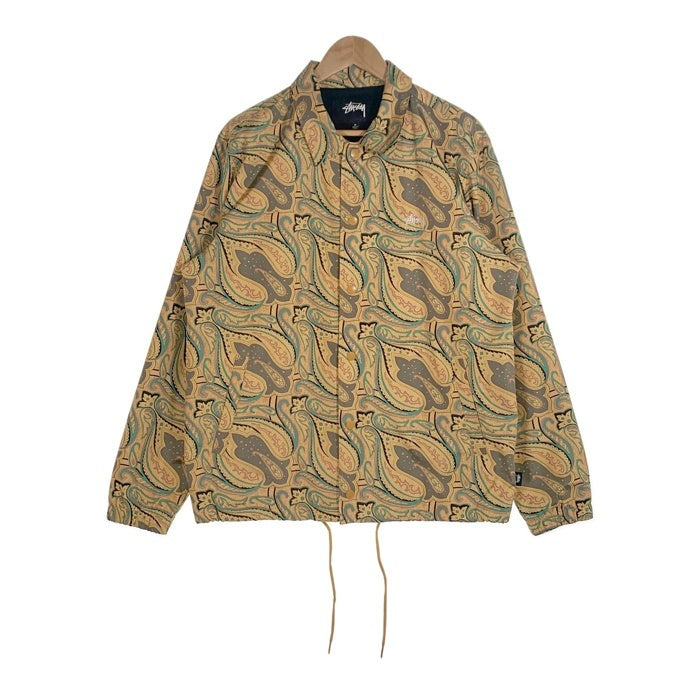 STUSSY ステューシー Paisley Coach Jacket ペイズリーコーチジャケット ライトオレンジ ポリエステル 115429 –  GolRagオンラインショップ