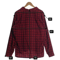 60's Sandy Mac Donald サンディマクドナルド オープンカラーフランネルチェックシャツ レッド Size L 福生店