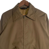 70's Sears シアーズ ジップアップジャケット ベージュ リブ ラグランスリーブ TALONジップ Size L 福生店