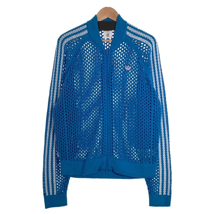 CLOT × adidas クロシェットトラックジャケット メッシュ M adidas CLOT CROCHET TRACKTOP CARBON （アディダス クロット クロシュ