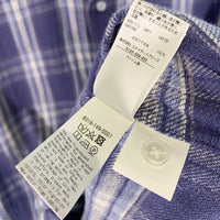 CGS. California General Store カリフォルニアジェネラルストア フランネルチェックシャツ 半袖 ブルー ユナイテッドアローズ 8016-149-0007 Size S 福生店
