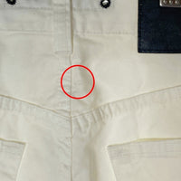 STONE ISLAND ストーンアイランド ボタンフライ コットン 5ポケットパンツ ホワイト size33 瑞穂店
