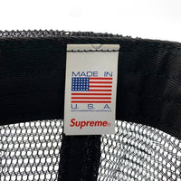 SUPREME シュプリーム 24AW Underline Mesh Back 5-Panel Cap アンダーライン メッシュバック 5パネル キャップ ブラック USA製 福生店