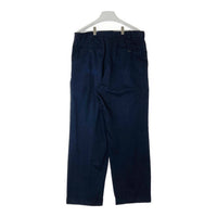 CHAPS RALPH LAUREN チャップスラルフローレン レーヨン混 ツータックチノパンツ ネイビー size34 瑞穂店