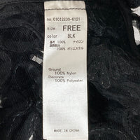 MOUSSY マウジー RIBBON TULLE シャツ ブラック sizeF 瑞穂店