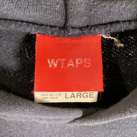WTAPS ダブルタップス コットン プルオーバー フーディー パーカー ネイビー Size L 福生店