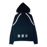 BILLIONAIRE BOY CLUB ビリオネアボーイズクラブ テープモチーフ フルジップ パーカー ブラック sizeM 瑞穂店