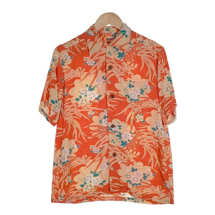 【SUN SURF】 サンサーフ アロハシャツ レーヨン オープンカラー 総柄 SUN SURF サンサーフ アロハシャツ ハワイアンシャツ HAWAIIAN S