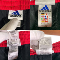 00's adidas アディダス トラックスーツ ハーフジッププルオーバートップ パンツ ジャージ ブラック 日本製 Size XO 福生店