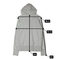 Champion チャンピオン C8-H105 リバースウィーブ 目無し フルジップパーカー グレー sizeXL 瑞穂店