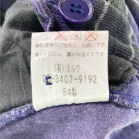 MILKBOY ミルクボーイ コーデュロイパンツ チェック柄 パープル sizeM 瑞穂店