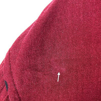 Stussy ステューシー レーヨン バタフライ柄 長袖オープンカラーシャツ レッド sizeM 瑞穂店