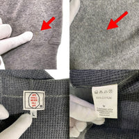 A BATHING APE アベイシングエイプ フルジップスウェットパーカー 裏サーマル グレー 日本製 Size L 福生店