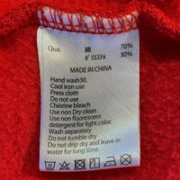 FR2 エフアールツー ロゴプリント プルオーバースウェットパーカー レッド 袖プリント Size L 福生店