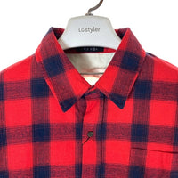 glamb グラム Patrick check SH パトリックチェックシャツ レッド GB17SP/SH02 Size 3 瑞穂店