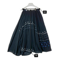 慈雨 ジウ ドットフレアスカート ブラック size40 瑞穂店