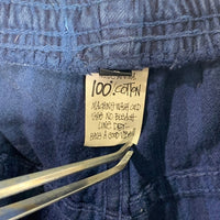 80's STUSSY ステューシー コットン イージーショーツ ハーフパンツ ブルー ストライプ USA製 Size S 福生店