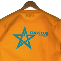 Dagda Leathers ダグダレザーズ プリントTシャツ 袖刺繡 イエロー 旧マッコイ 滝沢氏 1 Size S 福生店