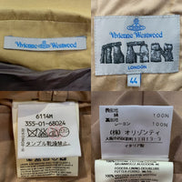 Vivienne Westwood MAN ヴィヴィアンウエストウッドマン 3B コットン テーラードジャケット ベージュ 本切羽 6114M Size 44 福生店