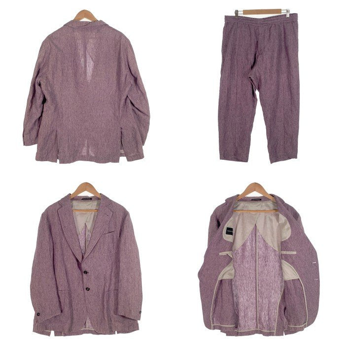 エンポリオアルマーニ リネンテーラードジャケット サマージャケット イタリア製 EMPORIO ARMANI エンポリオアルマーニ リネン セットアップ 2B