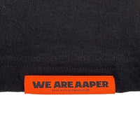 AAPE エーエイプ "AAPER UNVS ALDO" TEE プリント ワッペン Tシャツ ブラック AAPTEM1494XXM Size M 福生店