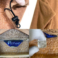 90's Pen Field ペンフィールド パイルフリース プルオーバージャケット ハーフジップ オレンジ ネイビー USA製 Size L 福生店