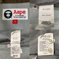 Aape By A BATHING APE エーエイプ ア ベイシング エイプ 長袖 シャツ グレー Size S 福生店