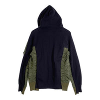NIKE ナイキ 20AW sacai サカイ NRG HOODY プルオーバーパーカー ブラック オリーブ 切替 CW2419-475 Size S 福生店