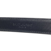 SAINT LAURENT PARIS サンローランパリ ウエスタンバックル ナローベルト レザー スター ブラック シルバー GRZ459034・80・1116 Size 72~82cm 福生店