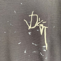 Dior ディオール 22AW Travis Scott トラヴィススコット 刺繡 ペンキ加工 オーバーサイズTシャツ チャコール 283J685B0554 Size M 福生店