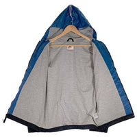 90-00's NIKE ナイキ ジップアップジャケット パーカー ブラック ブルー ポリエステル 白タグ Size XL(18-20) 福生店